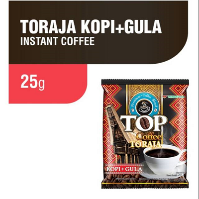 TOP COFFEE TORAJA KOPI+GULA 25gr
