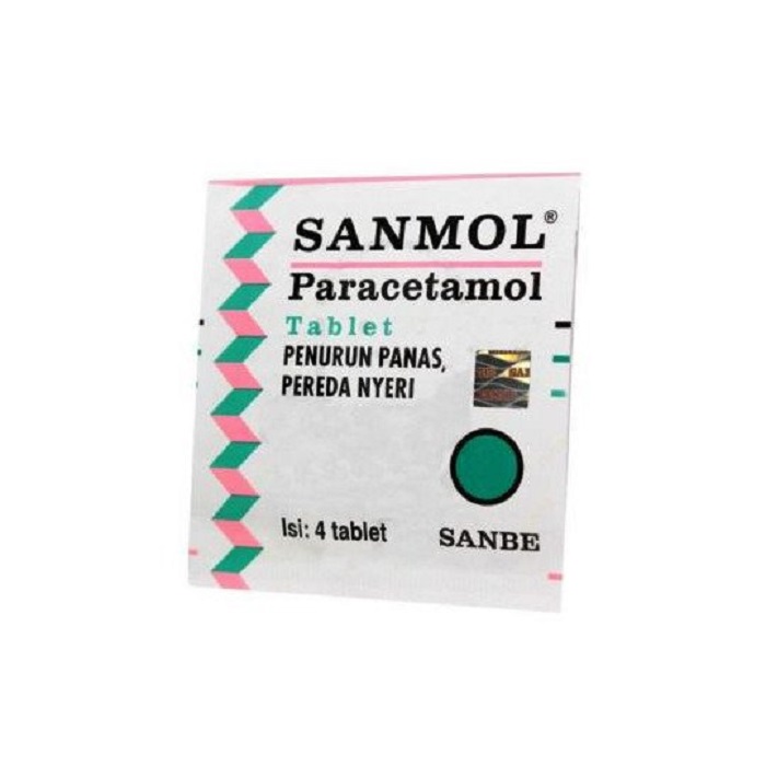 Sanmol Tablet 500mg 1 Papan 4 Tablet