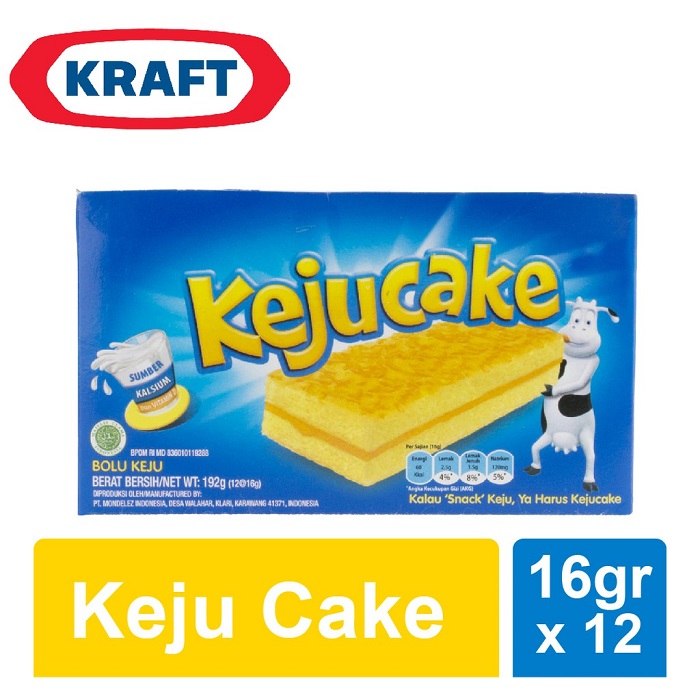 Kraft Keju Cake - Netto 12bks x 16 gr