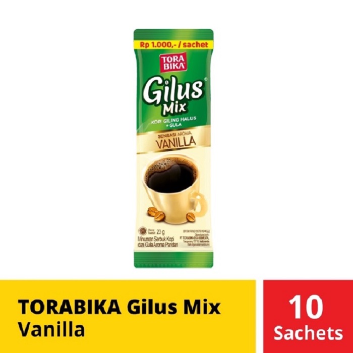 Torabika Gilus Mix Vanilla 23 gram x 10 Sachet