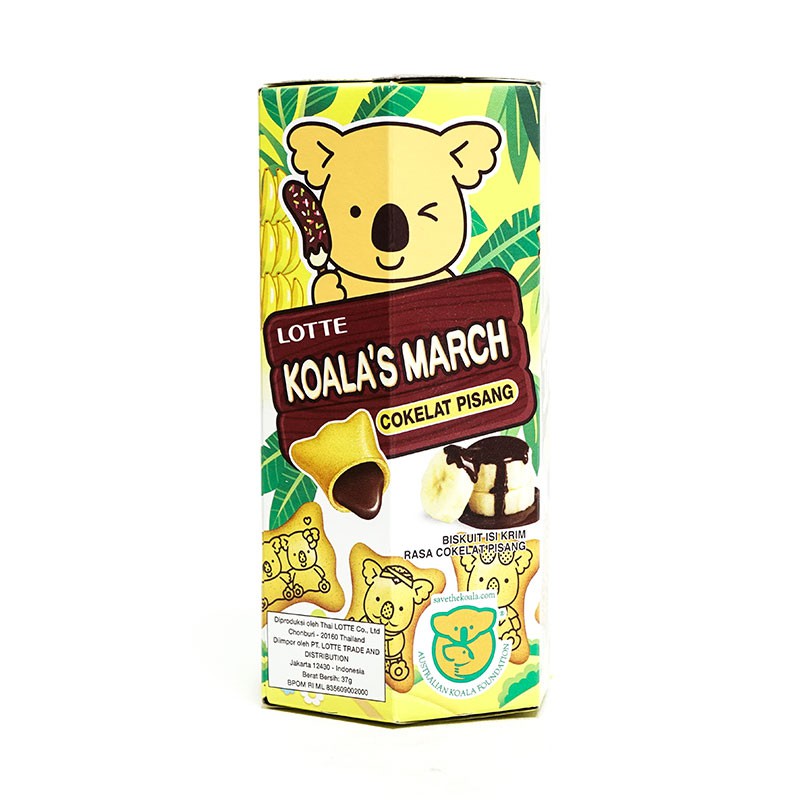 LOTTE Koala March Choco Banana Biscuit 37 g