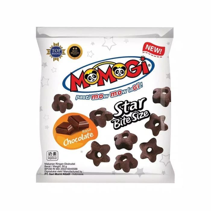 Momogi Star Bites Rasa Coklat 30gr