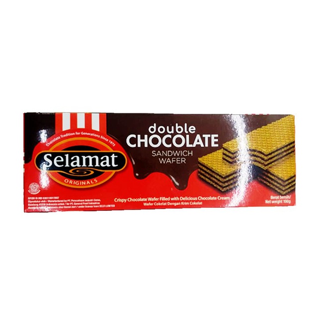 Selamat Wafer Double Chocolate 198 Gr