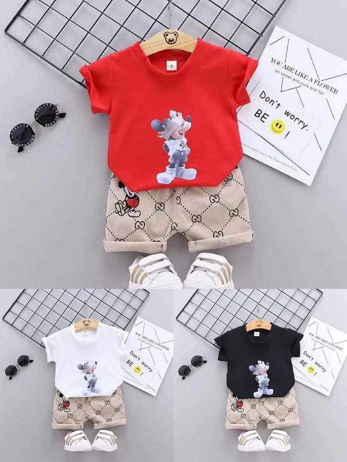 stelan Import Anak Cowok Micky Mouse 5372