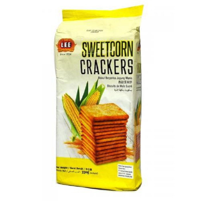 Lee Biskuit Sweetcorn Crackers  330g