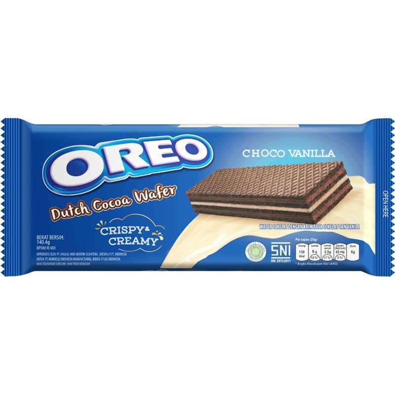 Oreo Wafer Choco Vanilla 140gr
