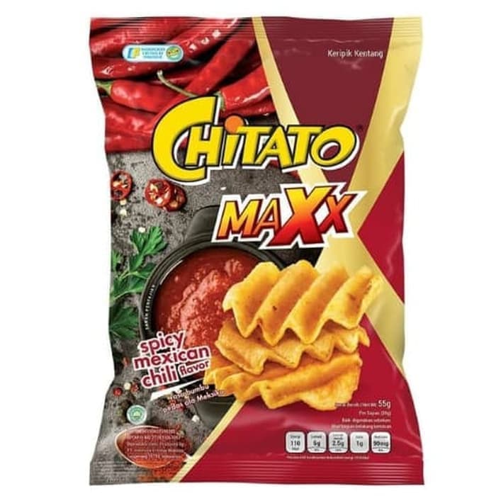 Chitato Maxx spicy mexican chili flavour 55 gram