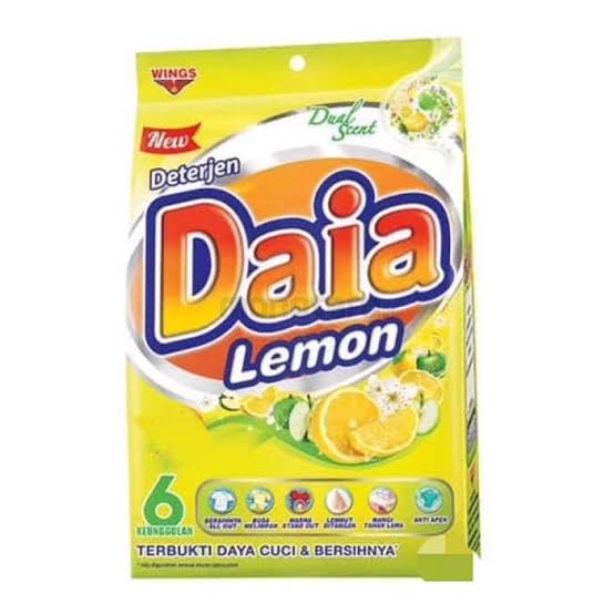Daia Detergent Softener Bubuk Lemon 555gr