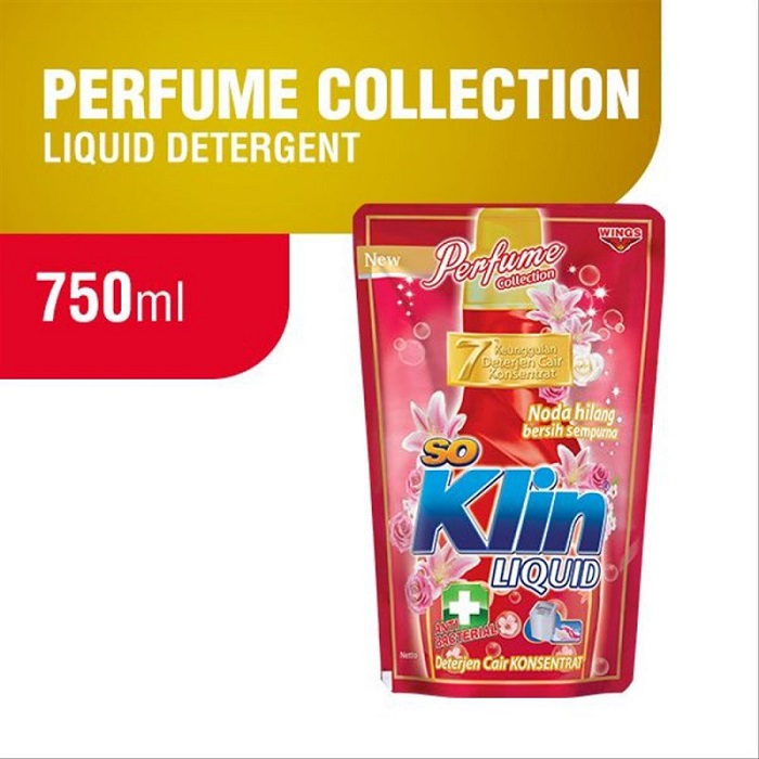 So Klin Liquid Deterjen Cair Perfume Collection Refill 750ml