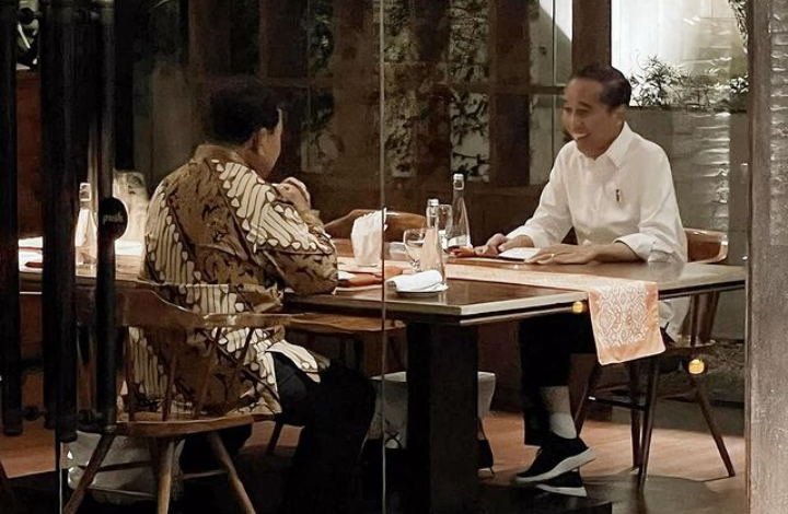 Jokowi dan Prabowo makan malam bersama (dok: ig/prabowo)
