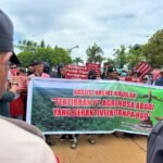 Tuntut Keadilan Agraria, Ratusan Massa Datangi Kantor PT ANA, BPN dan Polres Morut